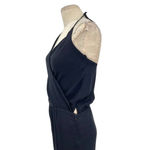 Haute Hippie Black Wrap Silk Wide Leg Halter Jumpsuit Size XS Photo 7