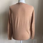 WoolOvers Merino Wool Cashmere Slim Fit Crewneck Sweater Camel Brown Size Large Tan Photo 1