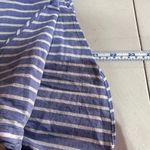 J. Crew Blue White Stripe Button‎ Front Tie Shirt Size Small Preppy Academic Photo 8