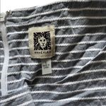 Anne Klein grey and white striped sleeveless dress with pockets size 6 Photo 4