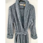 Jasmine Rose size M blue Cozy‎ Knit Robe with Belt Size M Photo 1