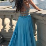 Tiffany Blue Prom Dress Photo 4