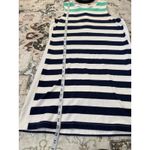 Vineyard Vines  Cotton Dress Mint Green Navy White Casual Women's Size L Photo 2