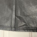 Paige  Aideen High Rise Mini skirt Coated Black Sheen Zipper Pockets Size 31 Punk Photo 8