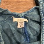 Ecote Ecoté Embroidered Cropped Long Sleeve Cold Shoulder Teal Boho Festival Top - S Photo 3