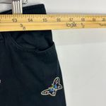 Talbots Pants 10 Black Embroidered Butterfly Y2K Fairycore Cottagecore Stretch Photo 4