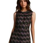 Trina Turk  Good Night Tweed Black Red Sheath Dress Womens 2 Photo 0
