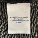 Lands' End  10 Sheath Dress Charcoal Grey Textured Diamond Pattern Ribbed Knit Photo 3