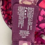 Victoria's Secret  Bra Body By Victoria Lined Demi Hearts Gem Pink Fuchsia Purple Photo 11