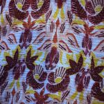 EUC John Paul Richard Women’s Sz M Skirt Floral Boho Print Shell Buttons Tassels Red Size M Photo 5