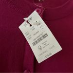 J.Crew  Classic 100% Cotton Cardigan Sweater Button Front Berry Pink NWT Size L Photo 3