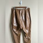 Pretty Little Thing faux leather pants brown size 10 Photo 1
