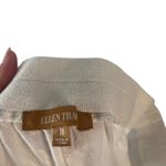 Ellen Tracy Size Medium Linen White Flowy Lightweight Straight Leg Pants Photo 6