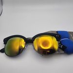 Falls Creek NWT  Black & Gunmetal Sunglasses & Blue Cord Photo 1