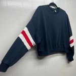 Divided Navy Blue Long Sleeve Cropped Women's Sweatshirt Small Activewear Casual Photo 1