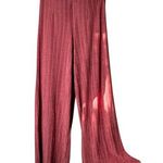 Free People Ribbed Slinky Pull On Wide Leg Pants Trousers Size Small Photo 0