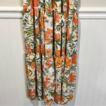 Petal and Pup Orange Floral Halter Cut Out Maxi Dress size 8 Photo 5