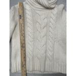 Jones New York Jones NY Medium Cable Knit Merino Wool Angora Turtleneck SweaterIvory Long Slv Photo 3