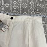 Massimo Dutti NWT  Women's Wide Leg‎ 100% Linen Pants In White Size 12 Photo 11