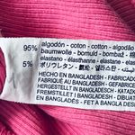 ZARA Short Sleeved Cinch Front Cropped Top Pink Size Large Photo 5