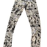 Marvel  Black and White Comic Print Leggings Photo 4