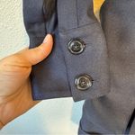 Philippe Perisse Navy Blue Wool Blend Trench Style Romper Womens M Belted Preppy Size M Photo 6