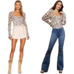 Free People Brunch Date Bodysuit Floral Coquette Cottagecore Dainty Feminine S Photo 4