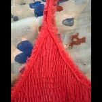 Rebecca Taylor 8 Coral Smocked-Top Sleeveless Dress Photo 11