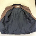 Norton Mcnaughton Vtg 90s  Blazer Houndstooth Velvet Collar 6 Academia Oversized Photo 2