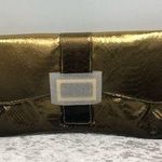 Dark Gold clutch/purse, night out! NWT women’s handbag Photo 0