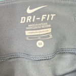 Nike Dri Fit Just Do It Cropped Capri Leggings Women's Medium Gray Yoga Running Photo 9