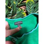 Talbots y2k Green Argyle Cardigan Size Small Photo 4