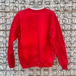 Vintage 90s Ugly Holiday Christmas winter snowman scene Henley granny sweatshirt Size L Photo 2