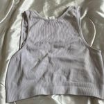 cropped white tank top Photo 3