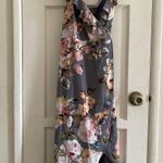 Privacy Please Fillmore gray floral maxi dress Photo 0