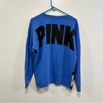 PINK - Victoria's Secret Victoria’s Secret pink sweatshirt! Blue pink logo, sweater women’s size medium! Photo 2