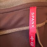 Spanx Faux Suede Pull On High Waisted Leggings Rich Caramel Size Small Photo 9