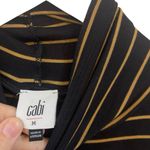 CAbi  4202 Drivers Seat Slinky Black Gold Stripe Turtleneck Top Size small Photo 8