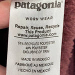 Patagonia ReTool Snap T Fleece Pullover Jacket Sweater Wine Maroon Womens Medium Photo 8