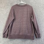 The North Face Sweatshirt Womens Large Purple Heather Crewneck Fleece Logo Pullover Photo 1
