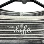 Made for life  Striped V Neck Hooded Pullover Kangaroo Pocket Long Sleeve Tee XL Photo 9