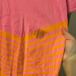 KENZO COLLARED STRIPED SWEATER *FLAWED* Pink Size XL Photo 4