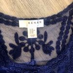 Kenar  blue sheer lace top XS Photo 3