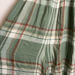 American Eagle  NWT Green Plaid Smocked Jumpsuit Photo 5