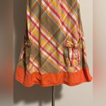 Xxi EUC  Orange and Red Plaid Sleeveless Dress with Pockets size medium Photo 2