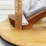 Madden Girl  Lifft Chunky Platform Faux Leather Block Heel Sandals White 8 Photo 7