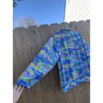 Vintage Napa Valley Track Jacket Large 90s‎ Beach Fish Vacation Nautical Blue Photo 7