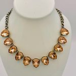Simply Vera Vera Wang silver tone necklace with light peach rhinestones Photo 1