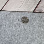 Umgee ‎ Heather Gray Striped & Solid Grommet Lace Tie Up Knit Tunic Dress L Photo 8