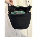 Elizabeth and James Black Corded Handbag/ Shoulder Bag Photo 2